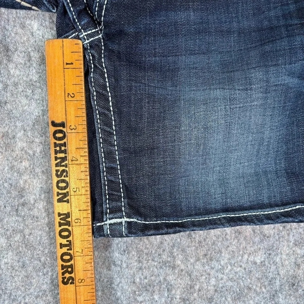 Vigoss‎ Denim Shorts Women's 26 x5 The Dublin Bermuda Embroidered Jorts Jean